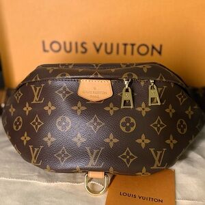 Louis Vuitton Brown Monogram Canvas Crossbody Belt Bag